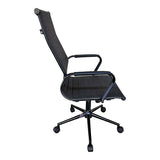 Scaun de birou ergonomic Valter, Negru, 55x58x108 cm