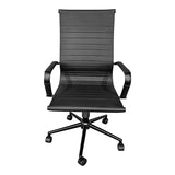 Scaun de birou ergonomic Valter, Negru, 55x58x108 cm