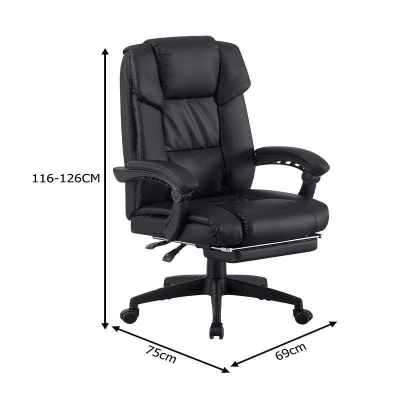 Scaun de birou Garnut, Negru