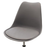 Scaun de birou Gaston II PP-PU, 48x57x80 cm - Gri
