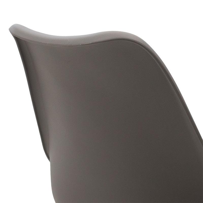 Scaun de birou Gaston II PP-PU, 48x57x80 cm - Gri