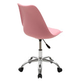 Scaun de birou Gaston II PP-PU, 48x57x80 cm - Roz