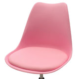 Scaun de birou Gaston II PP-PU, 48x57x80 cm - Roz