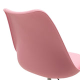 Scaun de birou Gaston II PP-PU, 48x57x80 cm - Roz