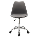 Scaun de birou Gaston II PP-PU, 48x57x80 cm - Gri