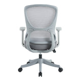 Scaun de birou Litulo, mesh, 51x51x106 cm - Gri