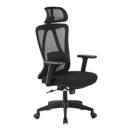 Scaun de birou Magida, Stofa, Negru