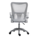 Scaun de birou manager Annalize plasa, Gri, 57x53x100 cm