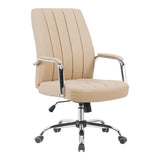 Scaun de birou manager cu funcție ajustabilă Mido, Cappuccino, 58x71x100-106 cm