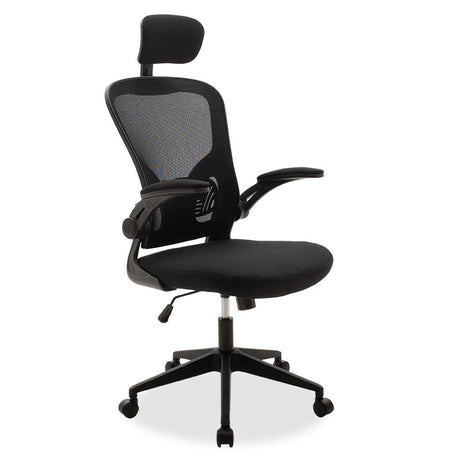 Scaun de birou Manager Ergoline cu plasa, neagra, 65x62 cm