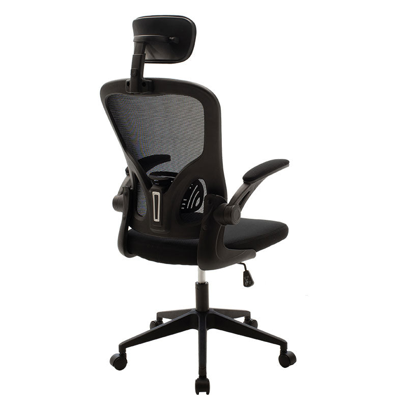 Scaun de birou Manager Ergoline cu plasa, neagra, 65x62 cm