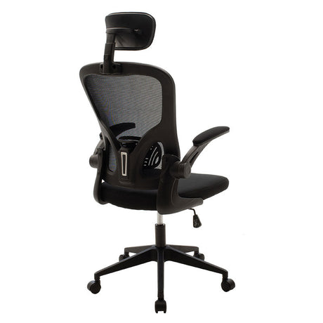 Scaun de birou Manager Ergoline cu plasa, neagra, 65x62 cm