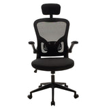 Scaun de birou Manager Ergoline cu plasa, neagra, 65x62 cm
