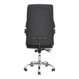 Scaun de birou manager Glorin negru pu, 60x68x128 cm