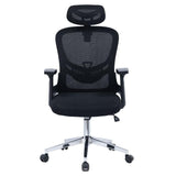 Scaun de birou manager Ignatius mesh, Gri - Negru, 110-120x65x45 cm - Negru