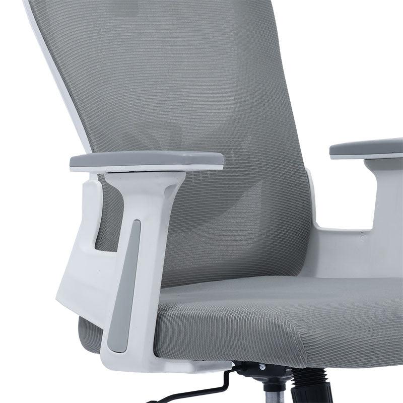 Scaun de birou manager Ignatius mesh, Gri - Negru, 110-120x65x45 cm - Gri