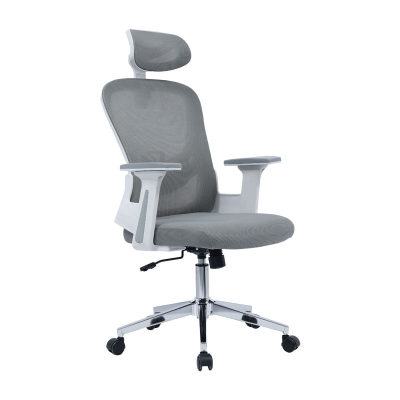 Scaun de birou manager Ignatius mesh, Gri - Negru, 110-120x65x45 cm - Scaun de birou manager Ignatius mesh, Gri - Negru, 110-120x65x45 cm