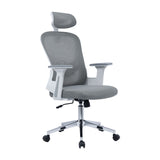 Scaun de birou manager Ignatius mesh, Gri - Negru, 110-120x65x45 cm - Scaun de birou manager Ignatius mesh, Gri - Negru, 110-120x65x45 cm