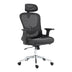Scaun de birou manager Mergi plasa, neagra, 62x63x120 cm