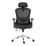 Scaun de birou manager Mergi plasa, neagra, 62x63x120 cm