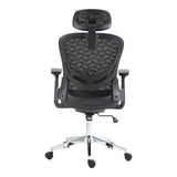 Scaun de birou manager Mergi plasa, neagra, 62x63x120 cm