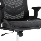 Scaun de birou manager Mergi plasa, neagra, 62x63x120 cm