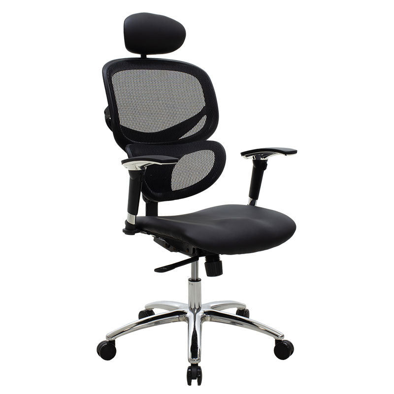 Scaun de birou manager, neagra, 65x65x122 cm