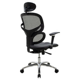 Scaun de birou manager, neagra, 65x65x122 cm