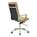 Scaun de birou de manager Tokyo cu PU 56x52x108 cm, Diverse culori, 52x56 cm - Bej