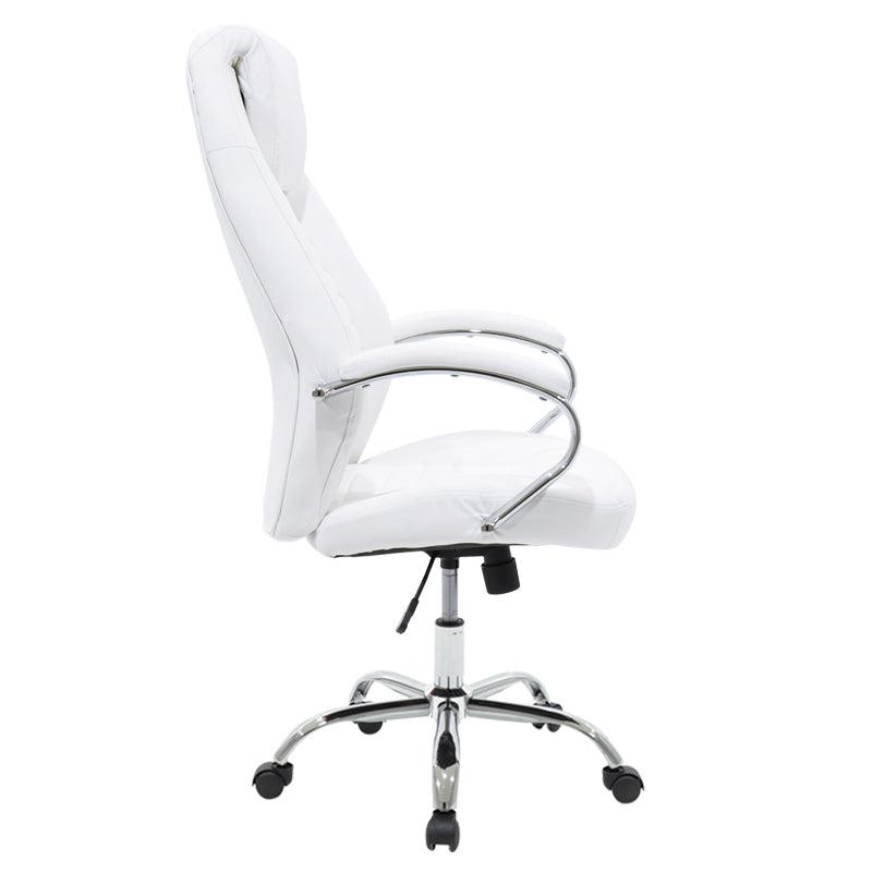 Scaun de birou manager Sonar, 57x61x120 cm - Alb