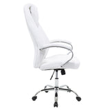 Scaun de birou manager Sonar, 57x61x120 cm - Alb