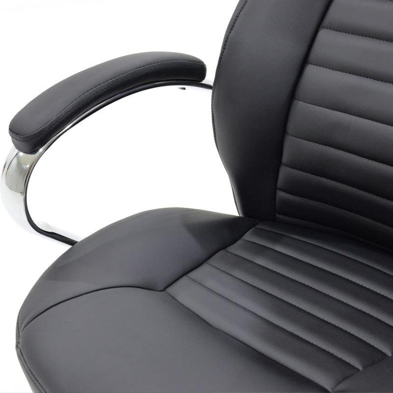 Scaun de birou manager Sonar, 57x61x120 cm - Negru