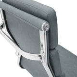 Scaun de birou manager Tokyo cu antica Gri pu, 55x63x118 cm