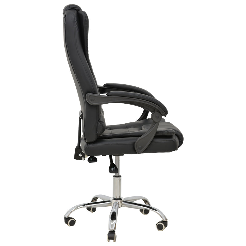 Scaun de birou Manager Toronsi, Bej - Negru, 60x68x128 cm - Negru