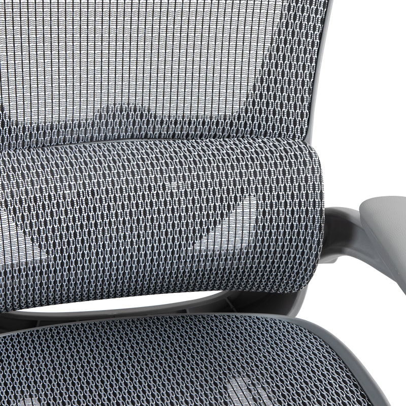 Scaun de birou manager Zenyk plasa, Alb, 63x70x126 cm, foto produs 9