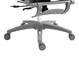 Scaun de birou manager Zenyk plasa, Alb, 63x70x126 cm
