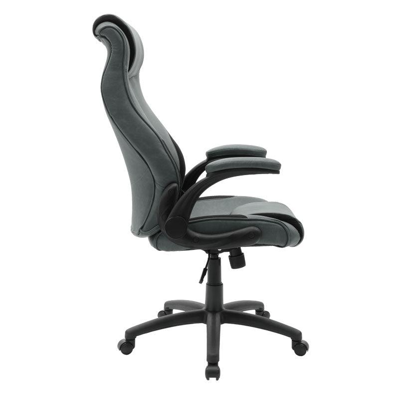Scaun de birou managerial Bear PU, 65x79x115 cm - Gri