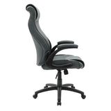 Scaun de birou managerial Bear PU, 65x79x115 cm - Gri