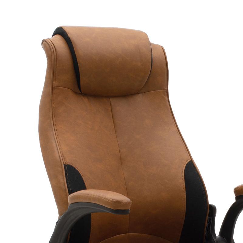 Scaun de birou managerial Bear PU, 65x79x115 cm - Maro