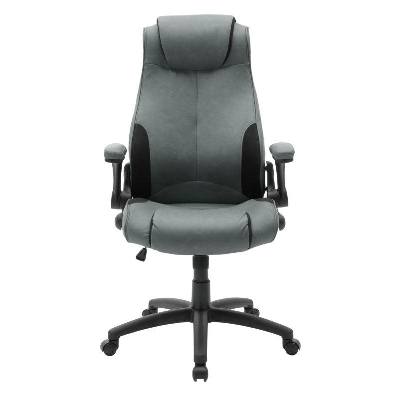 Scaun de birou managerial Bear PU, 65x79x115 cm - Gri