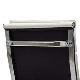Scaun de birou managerial cu funcție ajustabilă Mavel, Albă, 55x62x100-110 cm