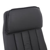 Scaun de birou managerial Morales, piele PU, 60x70x124 cm - Negru