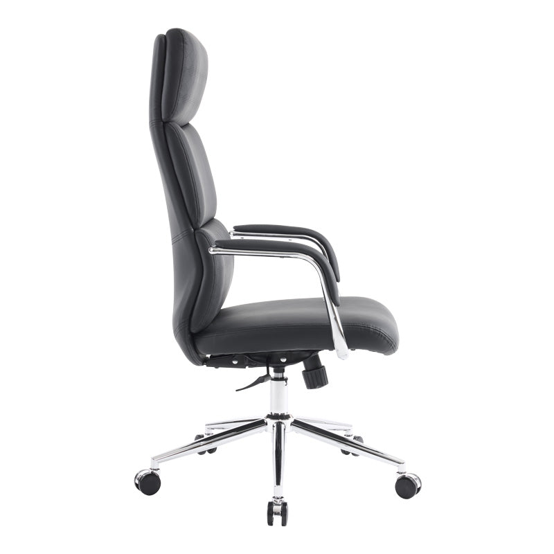 Scaun de birou managerial cu functie de ajustare Bendona, Negru, 71x78x119-127 cm