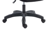 Scaun de birou managerial Meton, 48x60x128 cm - Negru