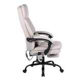 Scaun de birou pentru director cu masaj Sedici, Bej, 72x63x115-123 cm