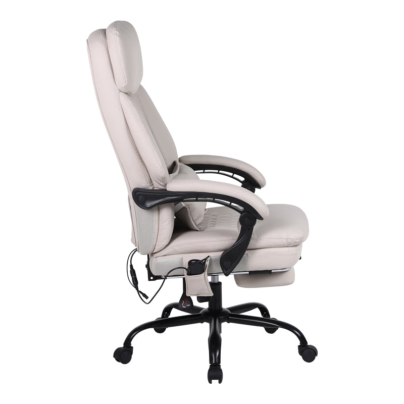Scaun de birou pentru director cu masaj Sedici, Bej, 72x63x115-123 cm, detaliu produs