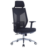 Scaun de birou pentru manager Commend, neagra, 50x50x114-124 cm