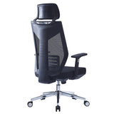 Scaun de birou pentru manager Commend, neagra, 50x50x114-124 cm