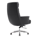 Scaun de birou pentru manager Nagal, neagra, 71x73x117-123 cm