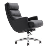 Scaun de birou pentru manager Nagal, neagra, 71x73x117-123 cm